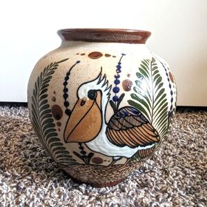 Mexican Tonala Pottery Vase